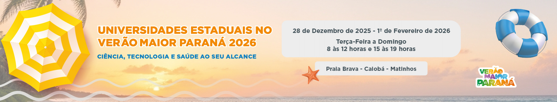 Universidades Estaduais no Verão Maior Paraná 2026