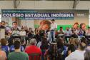 Governador inaugura obra de ampliação do maior colégio indígena do Paraná
