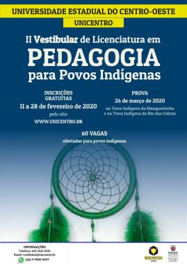 Abertas as inscrições para II Vestibular em Pedagogia para os Povos Indígenas