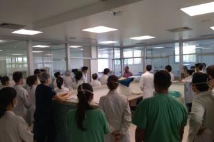 Capacitação de médicos, plantonistas, residentes e enfermeiros (FOTO: Divulgação/HU)