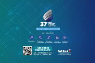 Prêmio Paranaense de Ciência e Tecnologia tem inscrição prorrogada