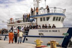 Após dois anos, navio de ensino volta a atracar no Porto de Paranaguá